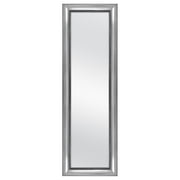 Mainstays Over-the-Door Wall Mirror, Silver Ornate Finish, 17" x 53"