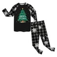 thumbnail image 5 of enyan Little Gi'rl Christmas Pajamas Christmas Holiday Season Sing Along Sleep Pajama Set Black,2-3 Years, 5 of 6