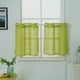 thumbnail image 2 of Baño Cocina Tier Cortinas De Ventana Voile Simple 2pcs Varilla Cortinas 74x90cm Sunnimix Paneles de cortinas cortas, 2 of 8