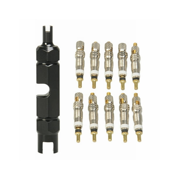 Extractor de núcleo de válvula de bicicleta Advancent Kit de herramientas Type3 NO3 Aleación de aluminio Negro