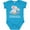 Turquoise, variant on Inktastic My Meemaw Loves Me to the Moon and Back Elephant Family Boys or Girls Baby Bodysuit