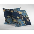 thumbnail image 4 of Navy Blue Garden Indoor Outdoor Zippered Throw Pillow, 4 of 4