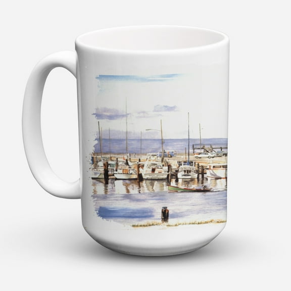 Carolines Treasures 1006CM15 Pass Bait Shop Coffee Mug 15 oz 15 ounce multicolor