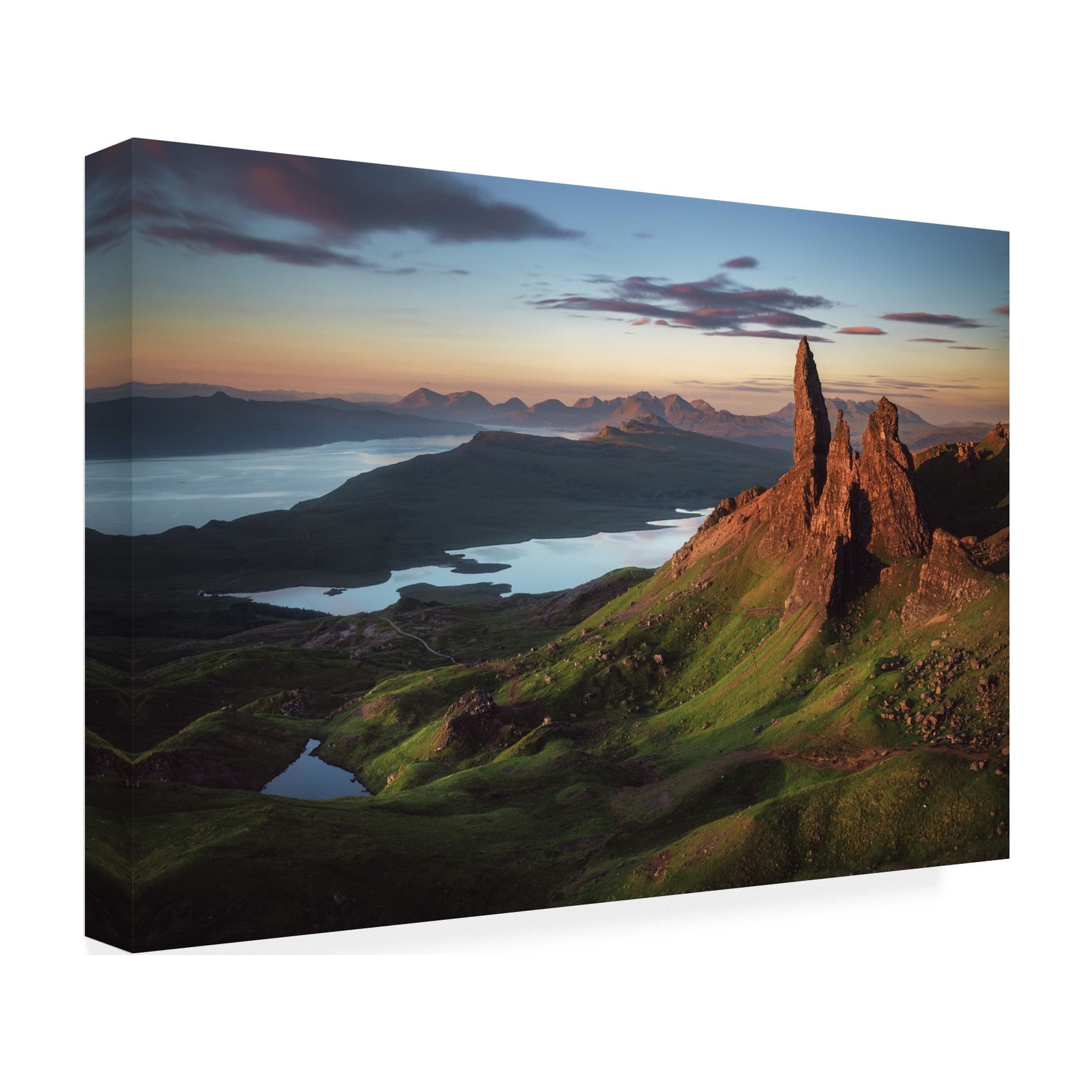 Jean Claude Castor 'Scotland - Old Man of Storr' Canvas Art