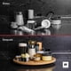 thumbnail image 4 of ULTRACHEF Lazy Susan Giratorio de Bamb&uacute; 36 cm | Centro de Mesa Organizador Cocina, Especiero y Botanero | Charola de Servicio, Base Giratoria para Mesa en Casa | Centro de Mesa Comedor, 4 of 9