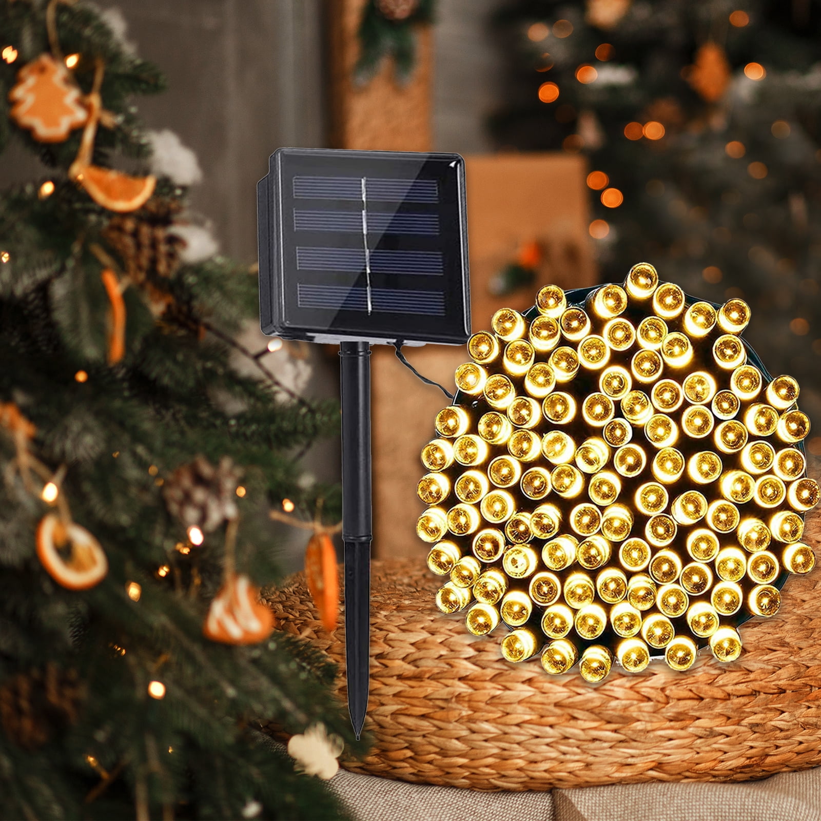 200LED String Light DIY Decor Solar Power Waterproof Meteor Wedding Party Lamp 