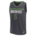 thumbnail image 2 of Youth Fanatics Anthony Edwards Anthracite Minnesota Timberwolves Fast Break Replica Player Jersey - Statement Edition, 2 of 3