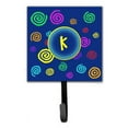 thumbnail image 2 of Carolines Treasures CJ1011-SH4-Parent Letter Initial Monogram - Blue Swirls Leash Holder or Key Hook  multicolor, 2 of 7