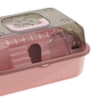 thumbnail image 6 of balikha Travel Transparent Hamster House Hamster Carry Case Cage Ventilation Portable Hamster Cage for Guinea Pigs Rats Small Animals Pink, 6 of 9