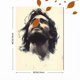 thumbnail image 3 of Qisvanset Framed Canvas Wall Art 12x16 Inch Proverbs Jesus Modern Bible Verse Sketch Art, 3 of 5