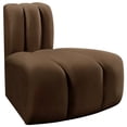 thumbnail image 6 of Meridian Furniture Arc Brown Velvet Reverse Corner, 6 of 9