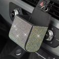 thumbnail image 6 of CxhicLuv Car Dashboard Organizer, Auto Leather Storage Box, Diamond Decor Small Item Holder, Vehicle Interior Accessories, Phone & Glasses Organization for Commuters, Fashion Enthusiasts, 6 of 7