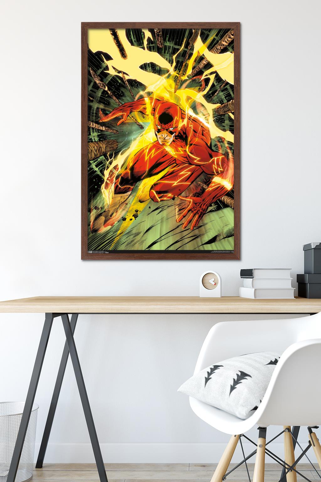 DC Comics - The Flash - Spears Wall Poster, 22.375" x 34", Framed