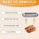 thumbnail image 4 of 5 Pcs Hot Dog Mold Carbon Steel Sausage Molds Non Stick Bakeware Oval Hot Dog Bun Baking Pan for DI, 4 of 5