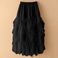 thumbnail image 4 of Falda de Malla para las Mujeres Ruffle Irregular Hem Estilo Verano Casual Beach Party, 4 of 5