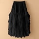 thumbnail image 4 of Falda de Malla para las Mujeres Ruffle Irregular Hem Estilo Verano Casual Beach Party, 4 of 5