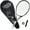 Black, variant on Teloon High Quality Tennis Racquet with Bag Cover Shock Absorber, Carbon Fiber Pink, 280g