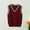 Wine, variant on Sweater Vest for Boys V Neck Sleeveless Knit Sweaters Pink Pullover Top Uniform Knit Sweaters Baby Girl Warm Winter Cute Baby Clothes 7-8 Years