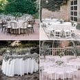 thumbnail image 2 of 8 Pack Round Tablecloth, 84 Inch White Disposable Table Covers Peva Waterproof Plastic Round Tablec, 2 of 5