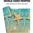 thumbnail image 3 of Seashells and Starfish Placemats Set of 4, Summer Beach Table Mats, Linen Rectangle 12x18in Machine Washable Non Slip Table Place Mats for Kitchen Dining Table Home Decoration, 3 of 6