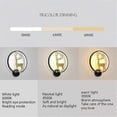 thumbnail image 2 of Nordic Elk wall lamp,bedside lamp in the bedroom modern minimalist creative LED lamp,Black,warm light, 2 of 5