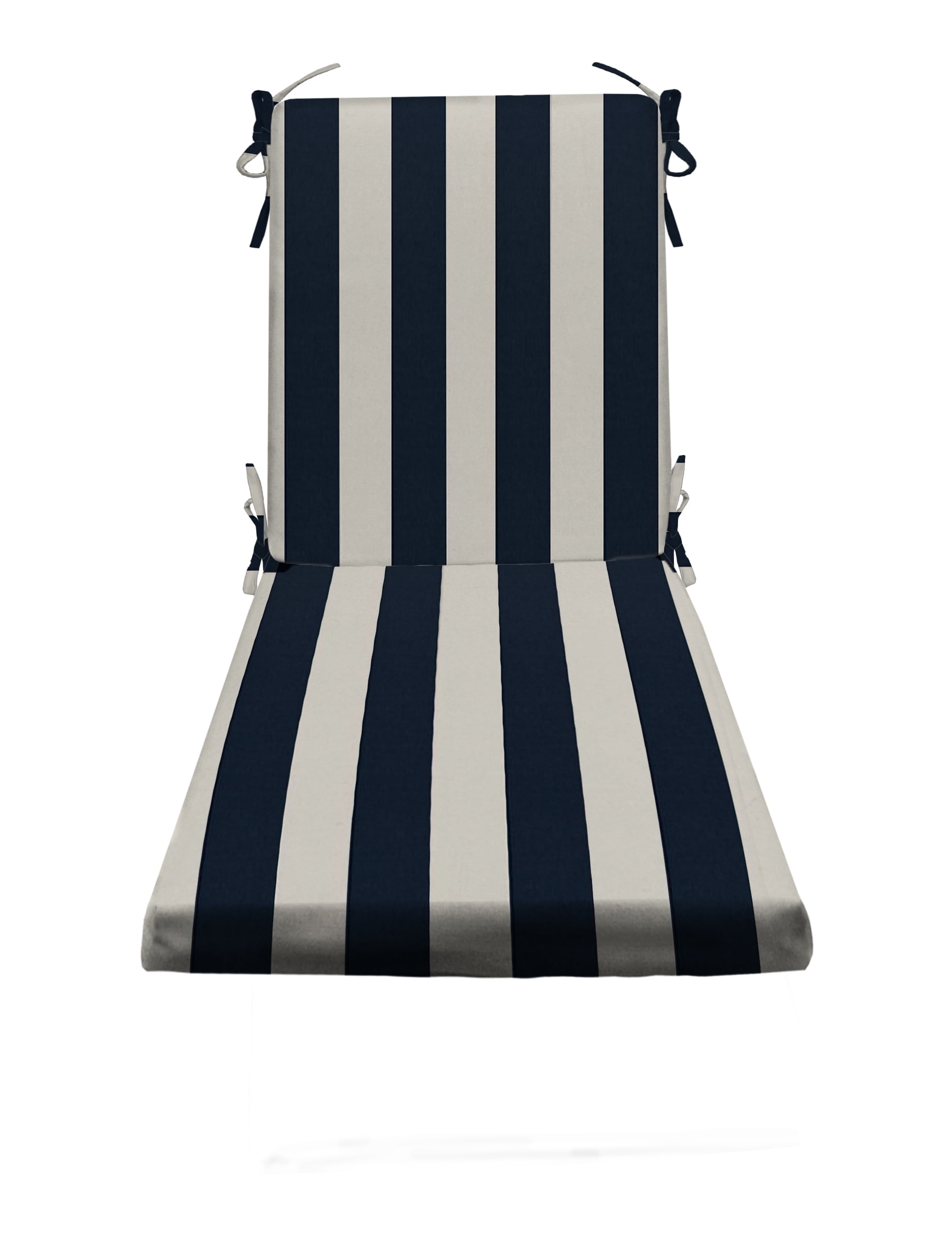 RSH Décor Indoor Outdoor Foam Chaise Lounge Chair Cushion, Navy Blue