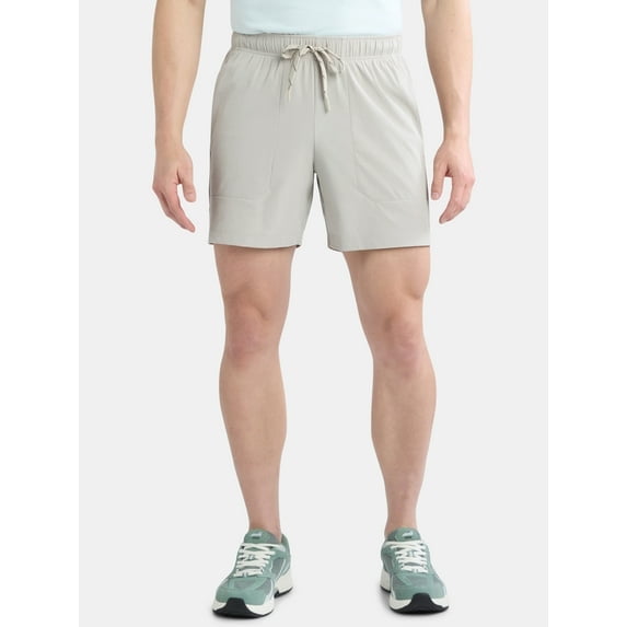 Athletic Works Men's and Big Men's Ripstop Shorts, 7" Inseam, Size 4XL
