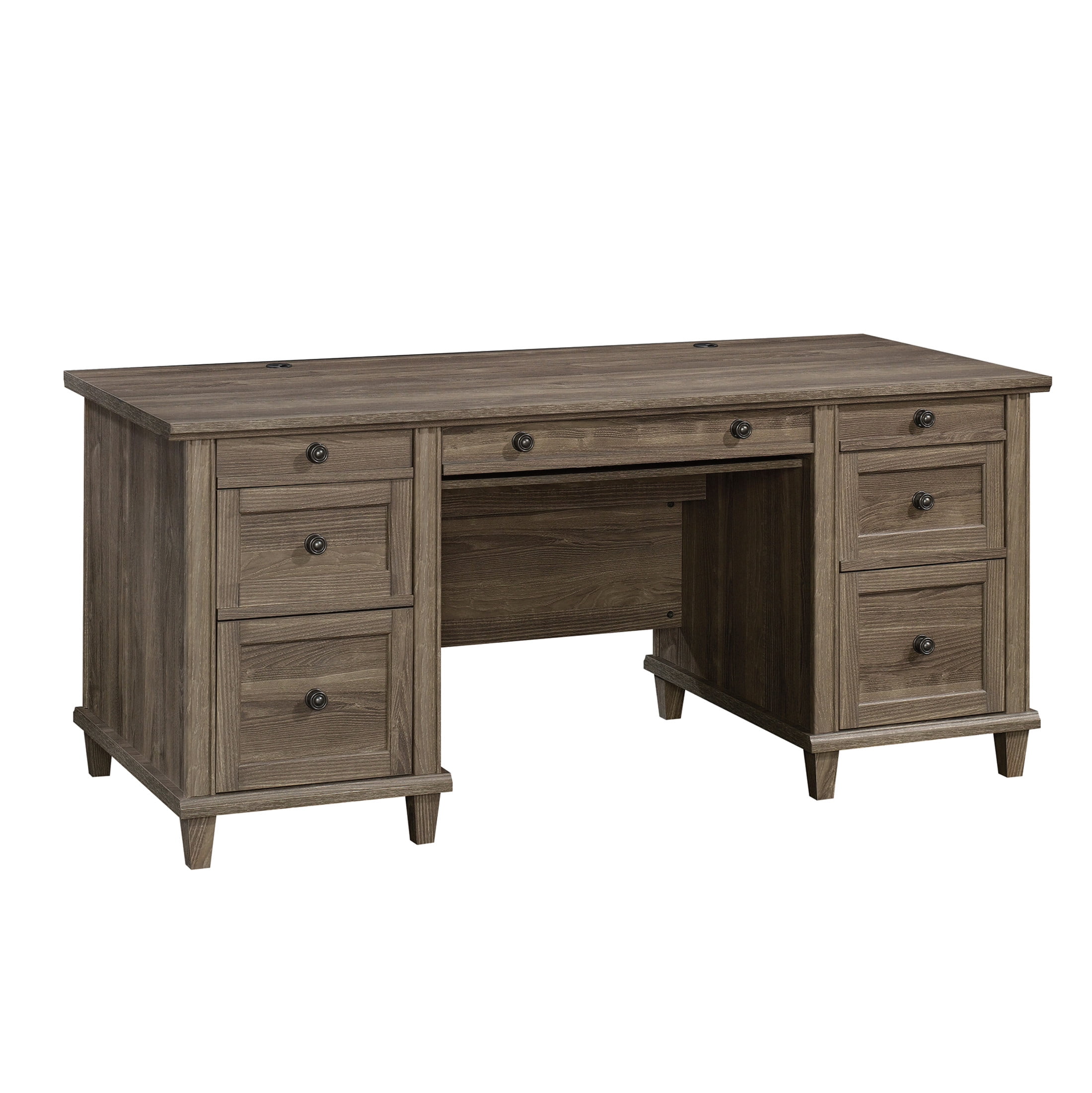 Sauder Hammond Executive Desk, Emery Oak Finish