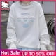 thumbnail image 2 of Sanrio Kuromi-Sudadera con capucha de Hello Kitty para mujer, suéter de encaje Y2k Kawaii, con cremallera de Anime, sudadera de dibujos animados, abrigo Harajuku, 2 of 4