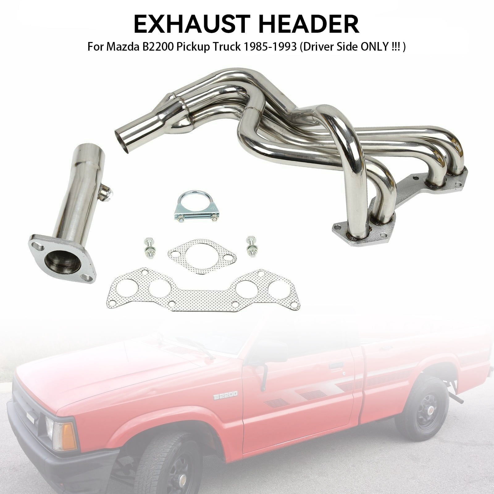 Exhaust Manifold Performance Header Fit for Mazda B2000 B2200 2.0L 2.2L 1986-1993