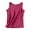 Hot Pink, variant on Horkkom Tank Tops for Women Fashion V Neck Solid Color Sleeveless Linen Tops Summer Casual Loose Tank Tops L