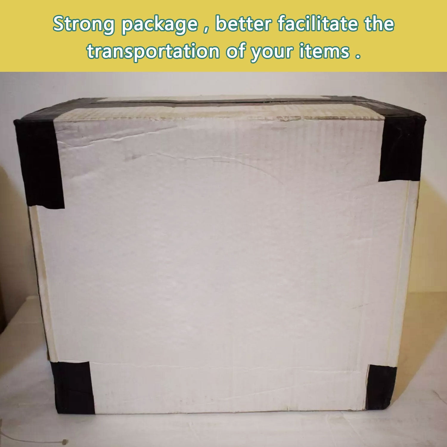 BESTONE Packing Tape Black, 110 Yds x 3" x 2 Mil Heavy Duty Shipping Moving PackagingTape- 12 Rolls