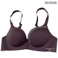 thumbnail image 1 of Sujetador sin costuras Mujer Ropa interior inalámbrica Letras Sujetador Hacer subir de copa fina para niñas, Morado, 38 / 85AB Speravity AP001148-32B, 1 of 7