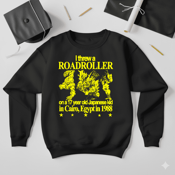 JoJo’s Bizarre Adventure Road Roller Retro Anime Cartoon Sweatshirt V41343, up to size 5XL