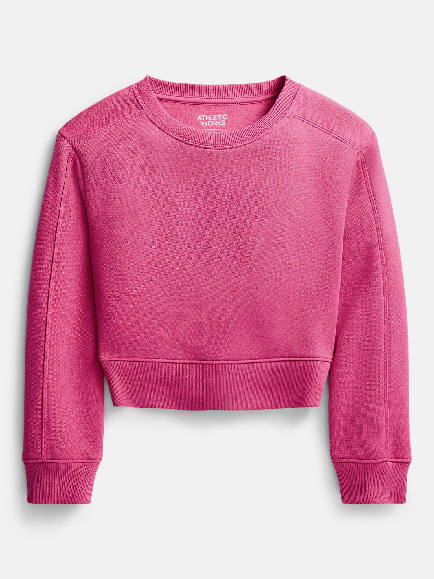 Athletic Works Girls' Fleece Sweatshirt and Jogger Set photo 2