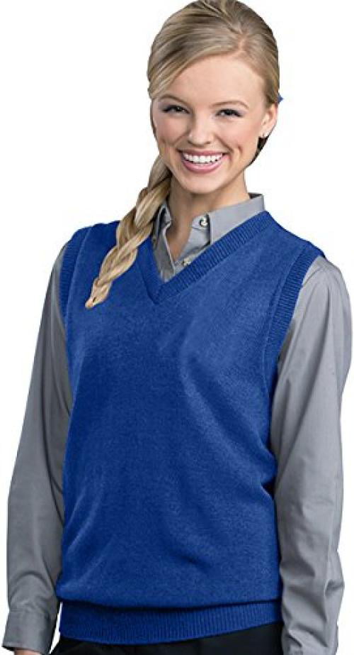 ed garments women's v-neck durable sweater vest - royal - xx-large ...