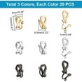 thumbnail image 3 of 60Pcs 3 Colors DIY Earring Clips Stainless Steel Clip-on Earrings Earring Findings Golden Stainless Steel Color Clip-on Earring Converter Earring Accessories for DIY Earring, 3 of 6