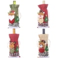 thumbnail image 1 of 4 × Envoltura para botellas de vino navideñas, bolsa para botellas de vino con cordón, bolsa de vino navideña para decorar botellas de vino, 1 of 5