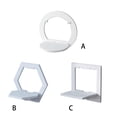 thumbnail image 2 of Billuyoard Soporte montado en la pared para el hogar, Hotel, oficina, baño, sala de estar, mesita de noche, balcón, porche, Patio, soporte para Decoración del hogar Redondo, 2 of 6
