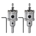 thumbnail image 1 of Uxcell 2Pcs Sierra de Agujero de Metal Cortador de Carburo 35mm / 1-3/8" Dia para Metal, Acero Inoxidable, 1 of 7