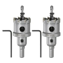 Uxcell 2Pcs Metal Hole Saw Carbide Cutter 35mm / 1-3/8" Dia for Metal, Stainless Steel