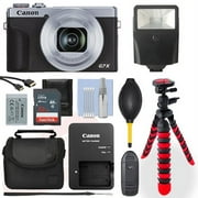 Canon PowerShot G7X Mark III Digital Camera Silver+ 32GB Deluxe Accessory Packag - International Version