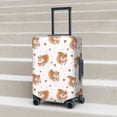 thumbnail image 6 of Disketp Squirrel Giving A Gift Elastic Travel Luggage Cover Travel Suitcase Protective Cover For Trunk Case Apply To 18''-32'' Suitcase Cover-Small, 6 of 7