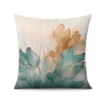 thumbnail image 3 of Watercolor Teal Green Throw Pillow Covers 16 X 16 Inch, Set Of 4, Linen Study Sofa Cushion Cover Indoor Living Room Home Decor, 3 of 7