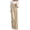 Khaki, variant on ZZkhGO Women's Solid Color Corduroy Overall Jumpsuit Adjustable Strap Wide Leg Sleeveless Jumpsuit with Side Pockets