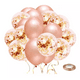 thumbnail image 1 of Paquete Globos Fiesta 60 Pzas De 12 Látex Decoracion Fiesta, Oro rosa, 1 of 2