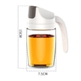 thumbnail image 4 of Olla Botella de Aceite Recipiente para Vinagre de Curvo a Prueba de Polvo - -300ml Blanco-300ml perfecl Dispensador de aceite, 4 of 5