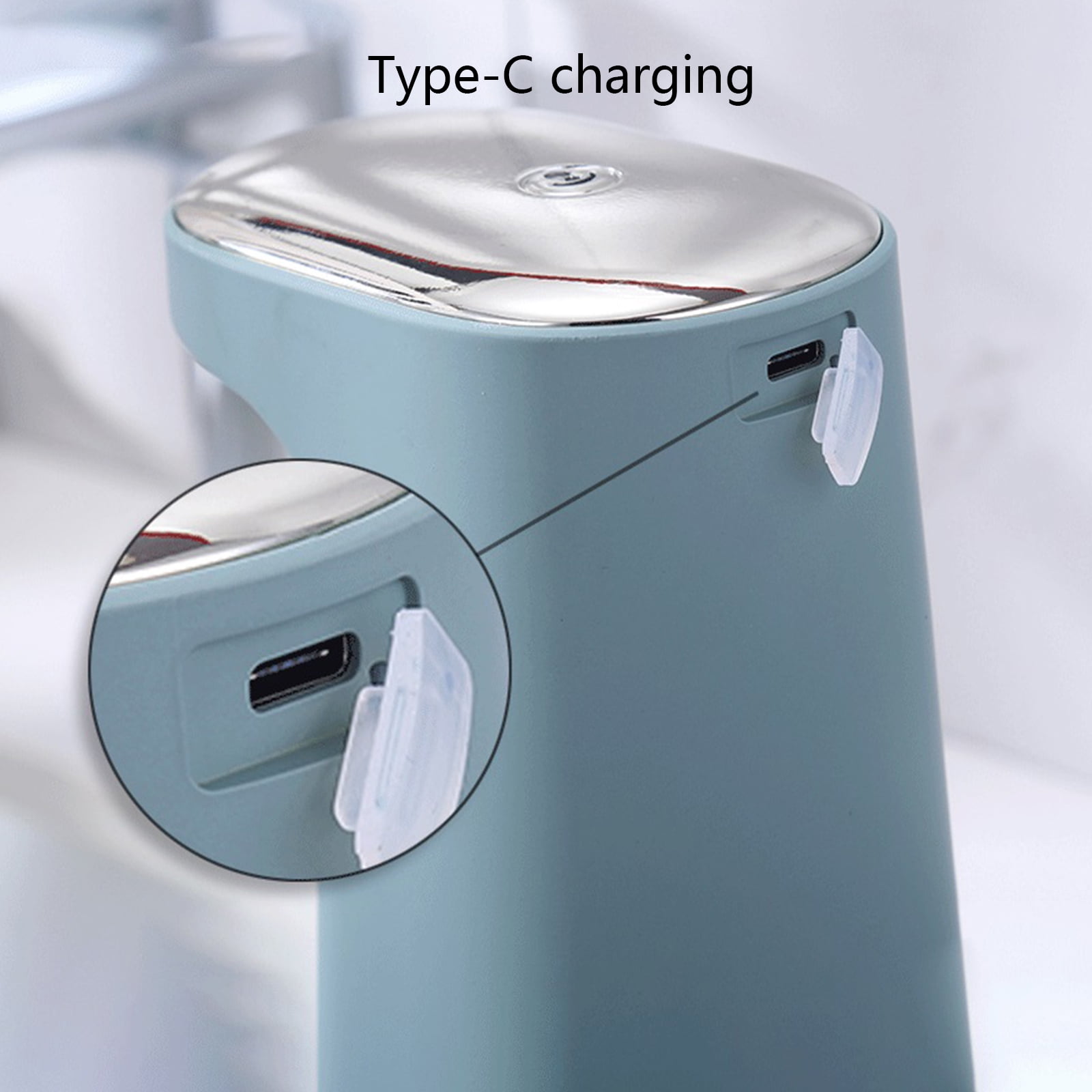 Automatic Soap Dispenser Rechargeable Foaming Hand Free Portable for Home Kitchen Bathroom Touchless Foam Liquid Dispensers