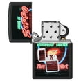 thumbnail image 5 of Zippo Neon Sign Design Black Matte Pocket Lighter, 5 of 6