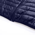thumbnail image 6 of Men's Winter Large Size Cotton-padded Jacket with Hooded Slim Fit Lightweight Design for Cold Weather Outings, Daily Casual Wear, and Holiday Season Activities,Navy,M, 6 of 9